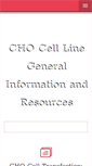 Mobile Screenshot of cho-cell-transfection.com